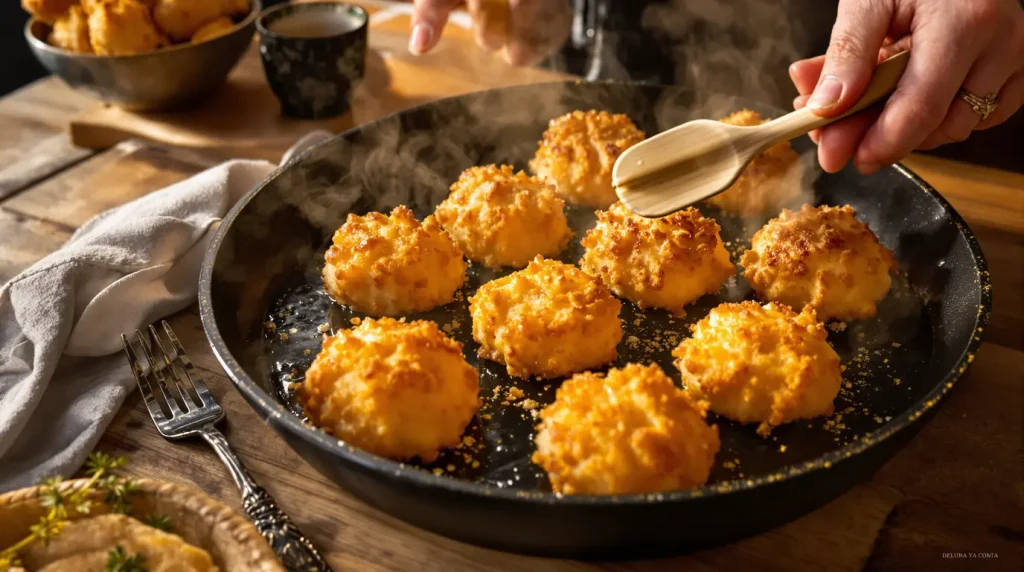 « J’en fais à chaque apéro d’hiver » : mes croquettes de chou-fleur bien dorées au four, prêtes en 30 minutes
