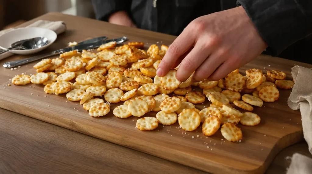 « Je les prépare en 10 minutes pour l'apéro » : mes crackers maison bien croustillants au fromage et graines dorées, beaucoup plus savoureux que les industriels