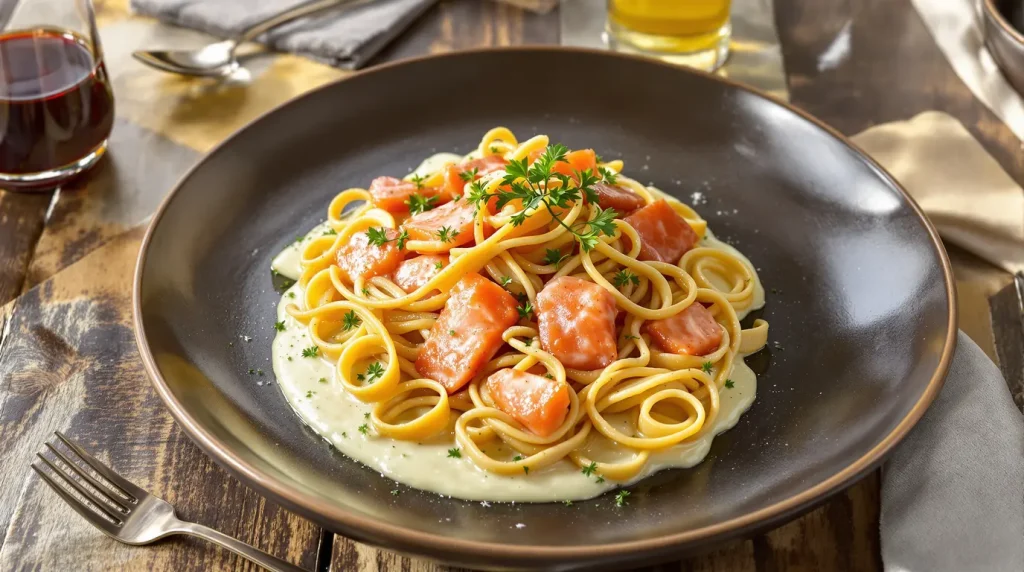 Oubliez la crème fraîche : ces pâtes au saumon sont meilleures avec ça