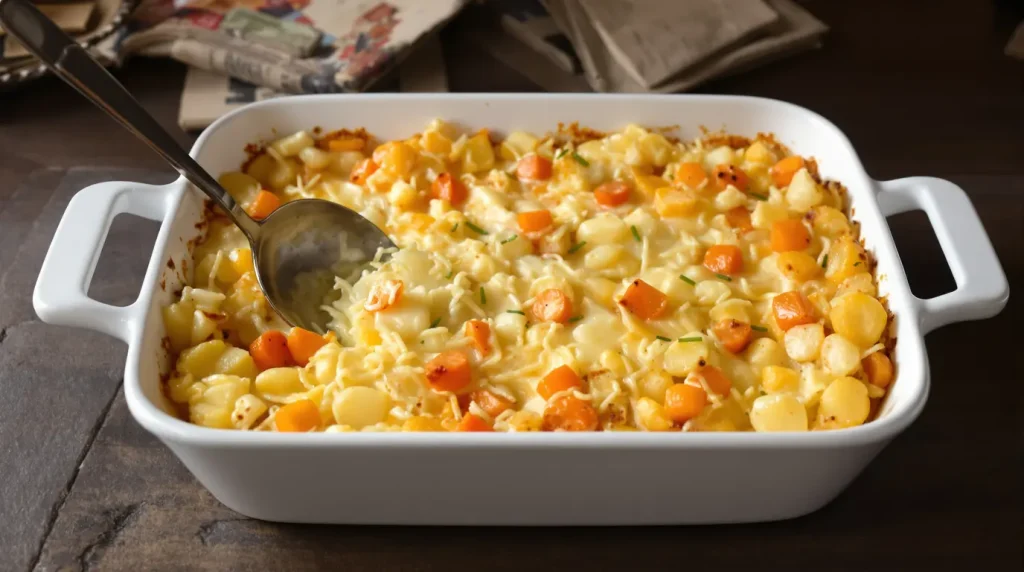 Gratin de pommes de terre, poireaux et carottes : fondant, parfaitement doré et ultra facile à préparer