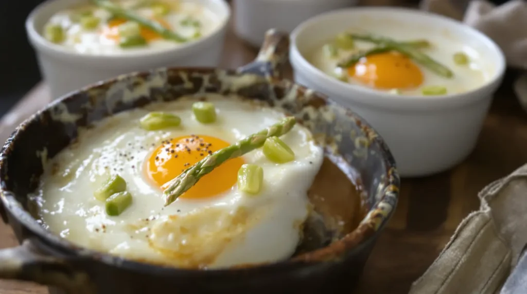 Ma recette d'oeufs cocotte aux asperges, fondante et gourmande
