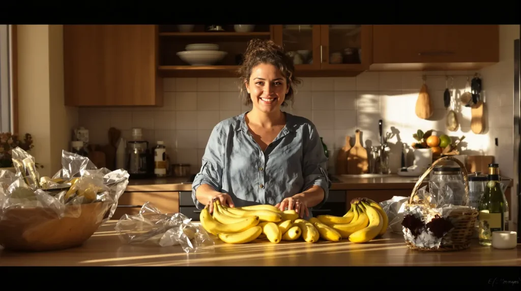 « Elles ne noircissent plus » : mon astuce toute simple pour garder vos bananes bien jaunes et fraîches plus longtemps